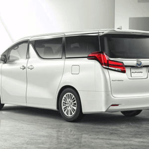 Luxury Alphard Airport Transfer: Toyota Alphard luxury van for premium airport transfer services.