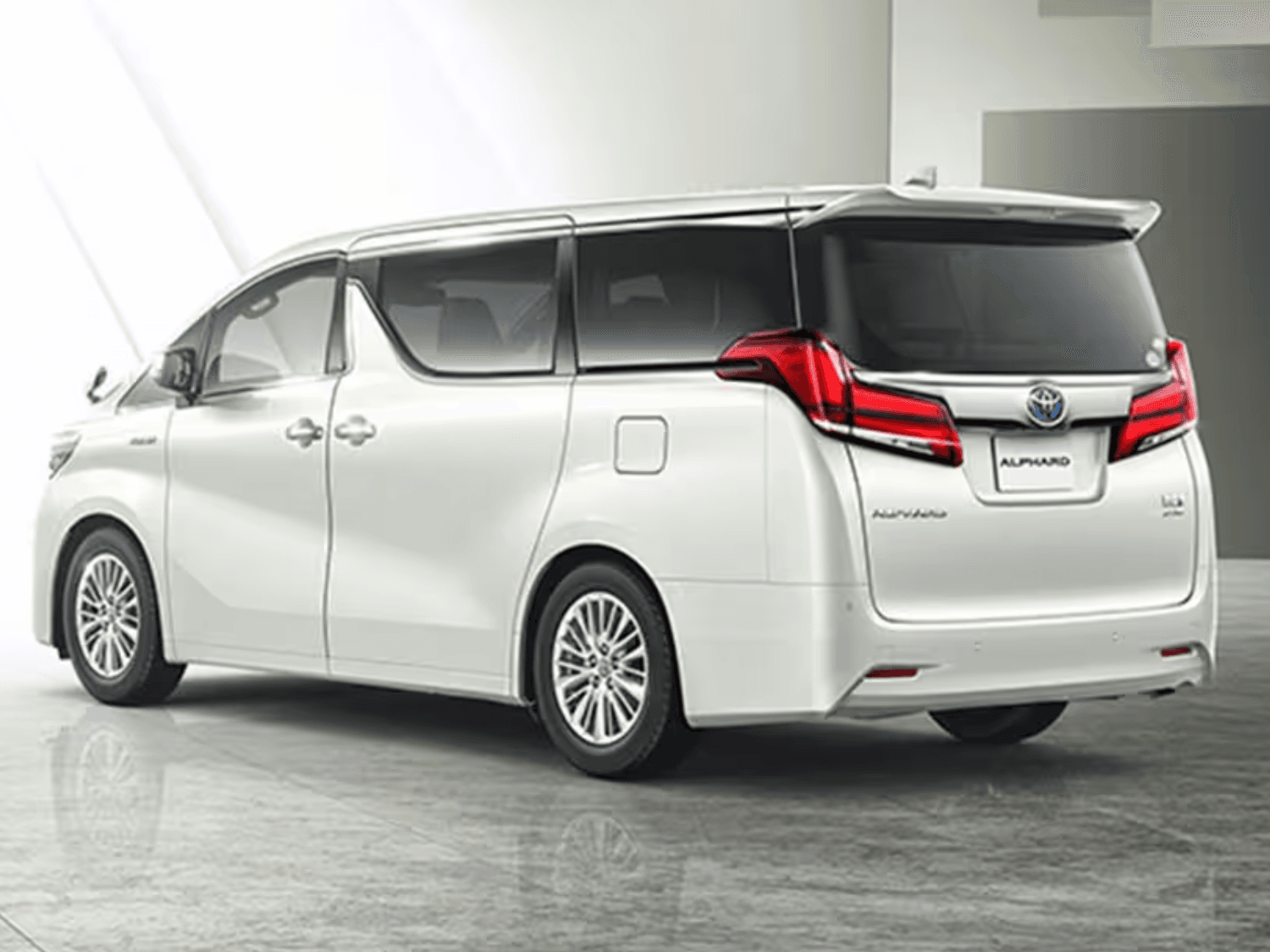 Luxury Alphard Airport Transfer: Toyota Alphard luxury van for premium airport transfer services.